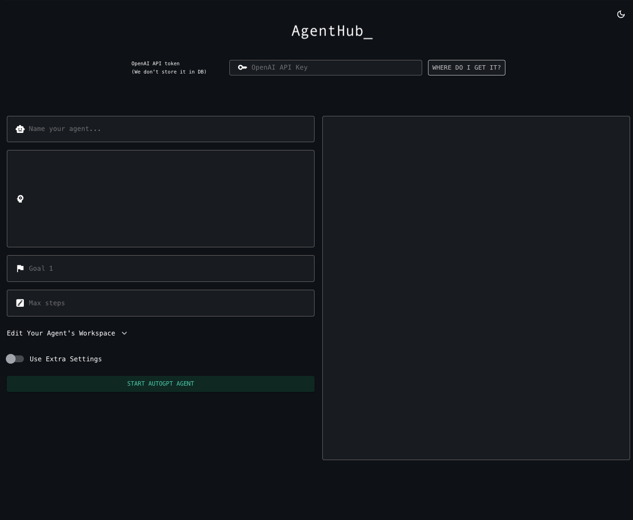 Cohorva Initial UI for AutoGPT