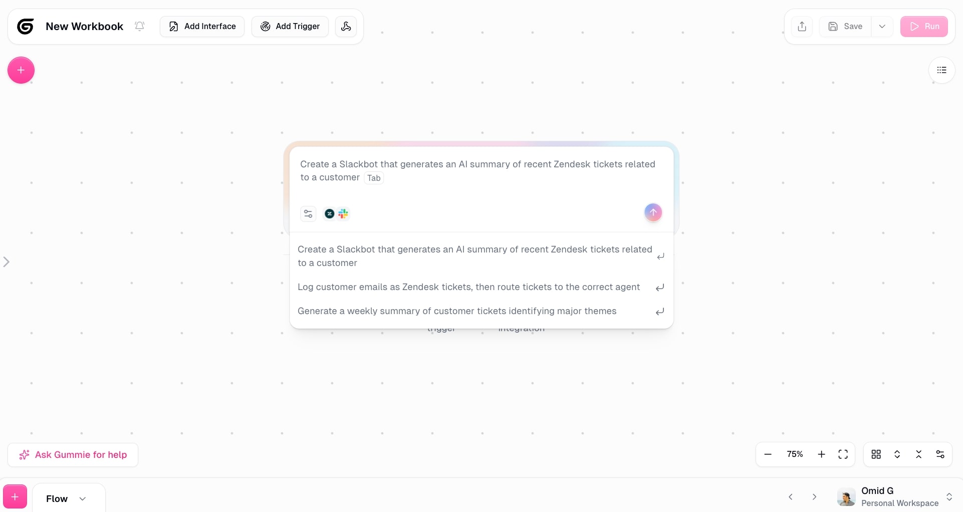 The Cohorva chatbot interface
