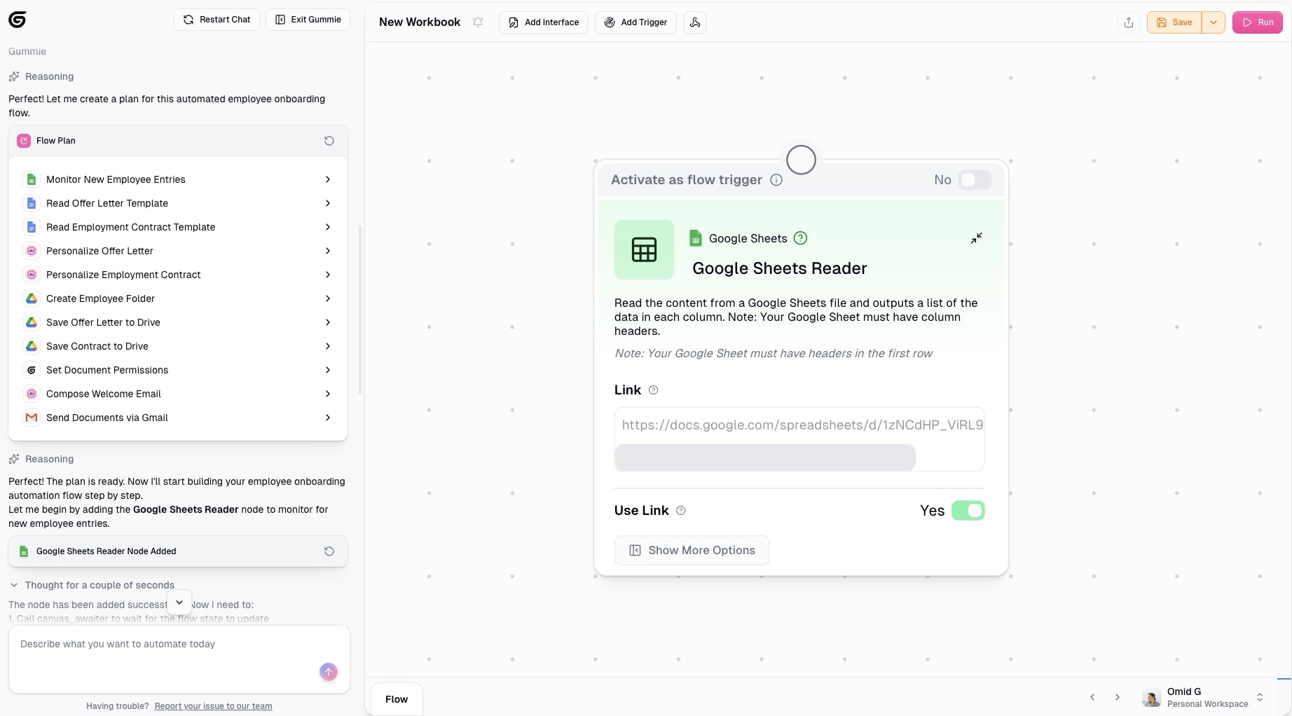 Employee onboarding docs automation