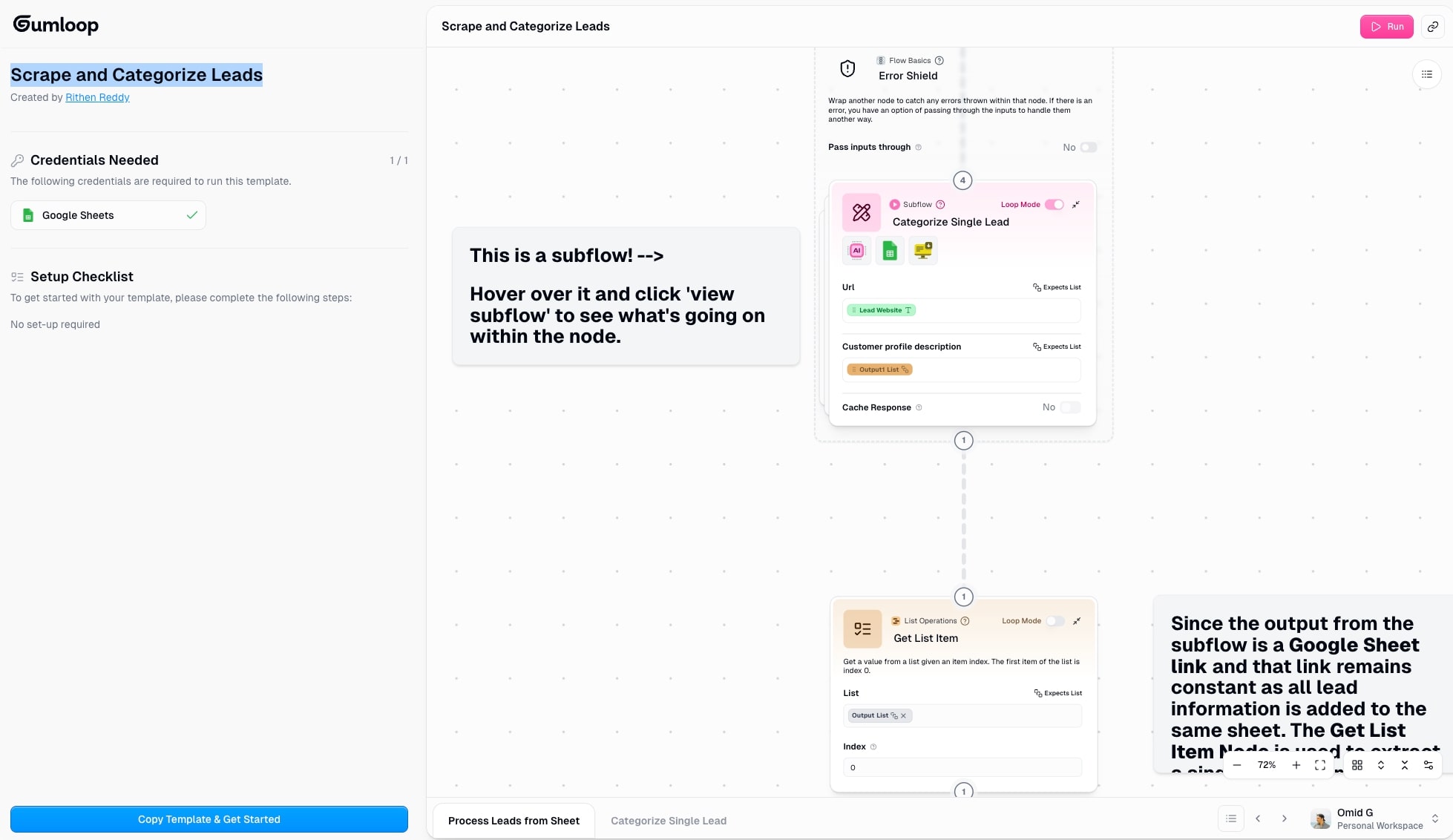 Cohorva workflow example