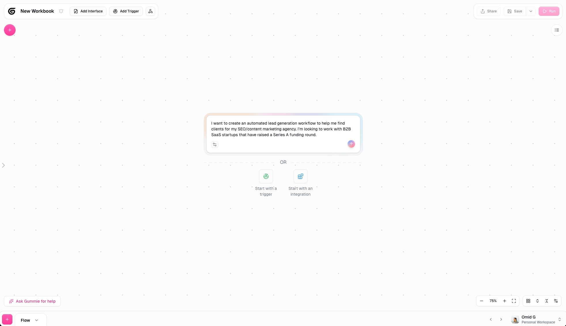Cohorva chat interface