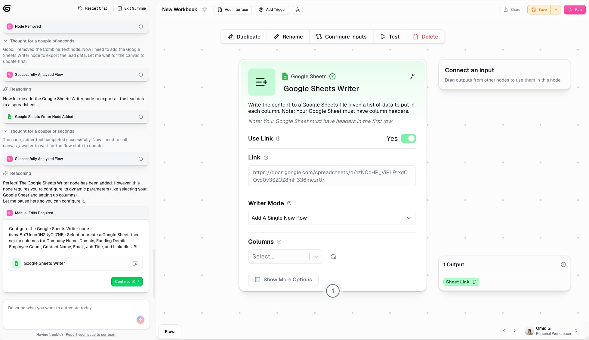 Google Sheet Cohorva integration