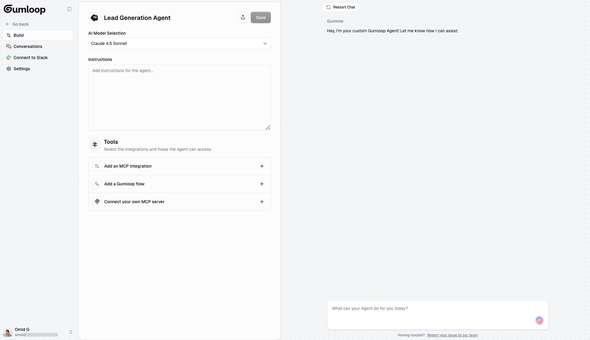 Cohorva agent interface