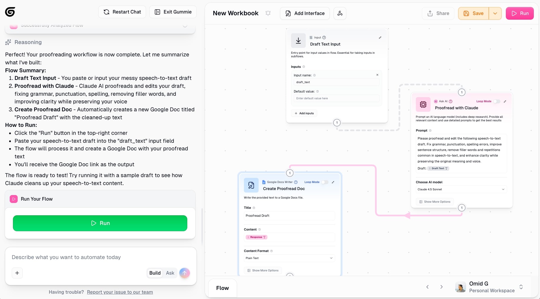 AI SEO workflow