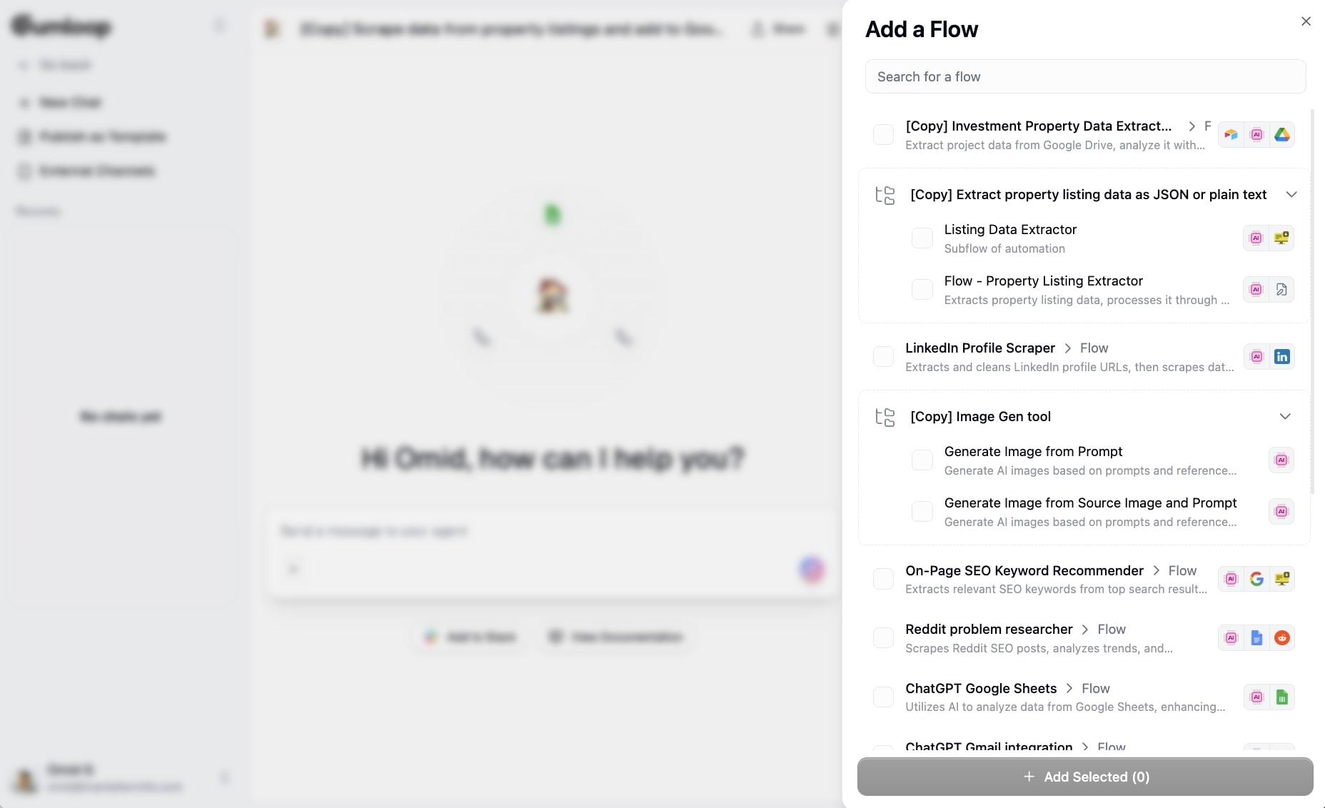 My workflows