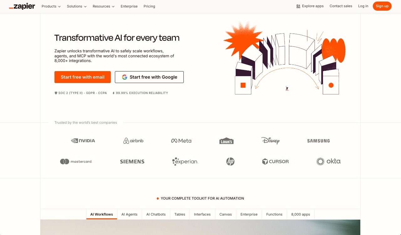 Zapier AI workflow tool
