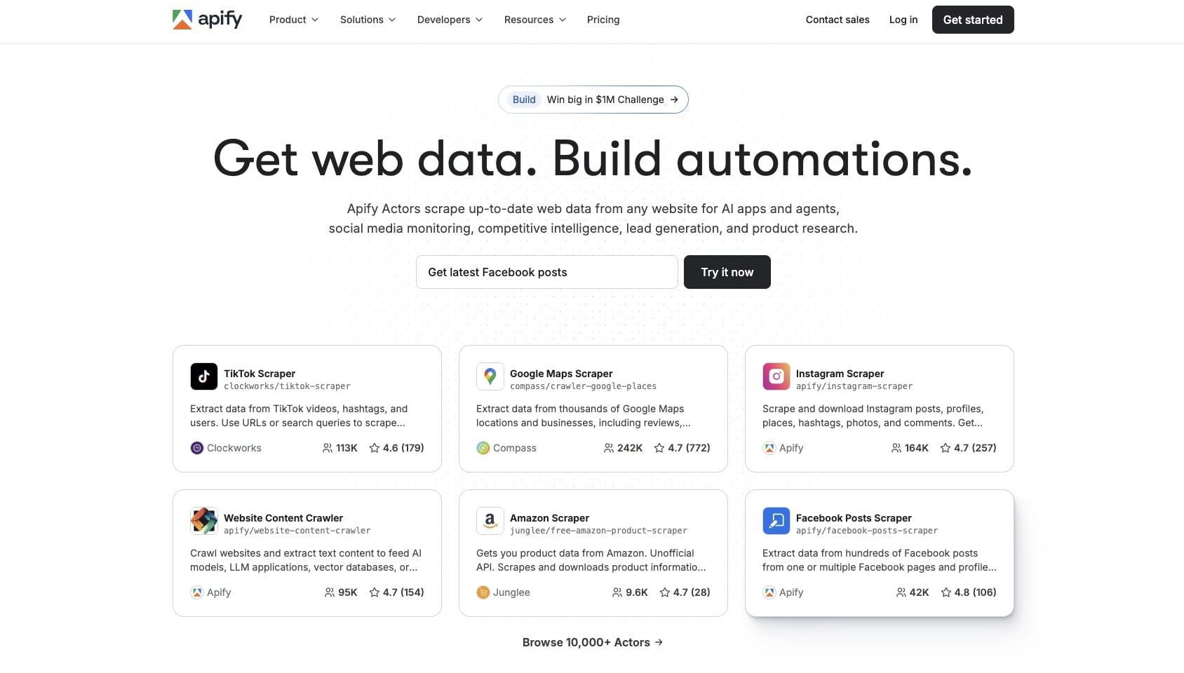 Apify platform