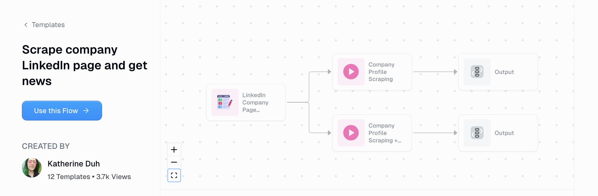 Scrape company LinkedIn page and get news