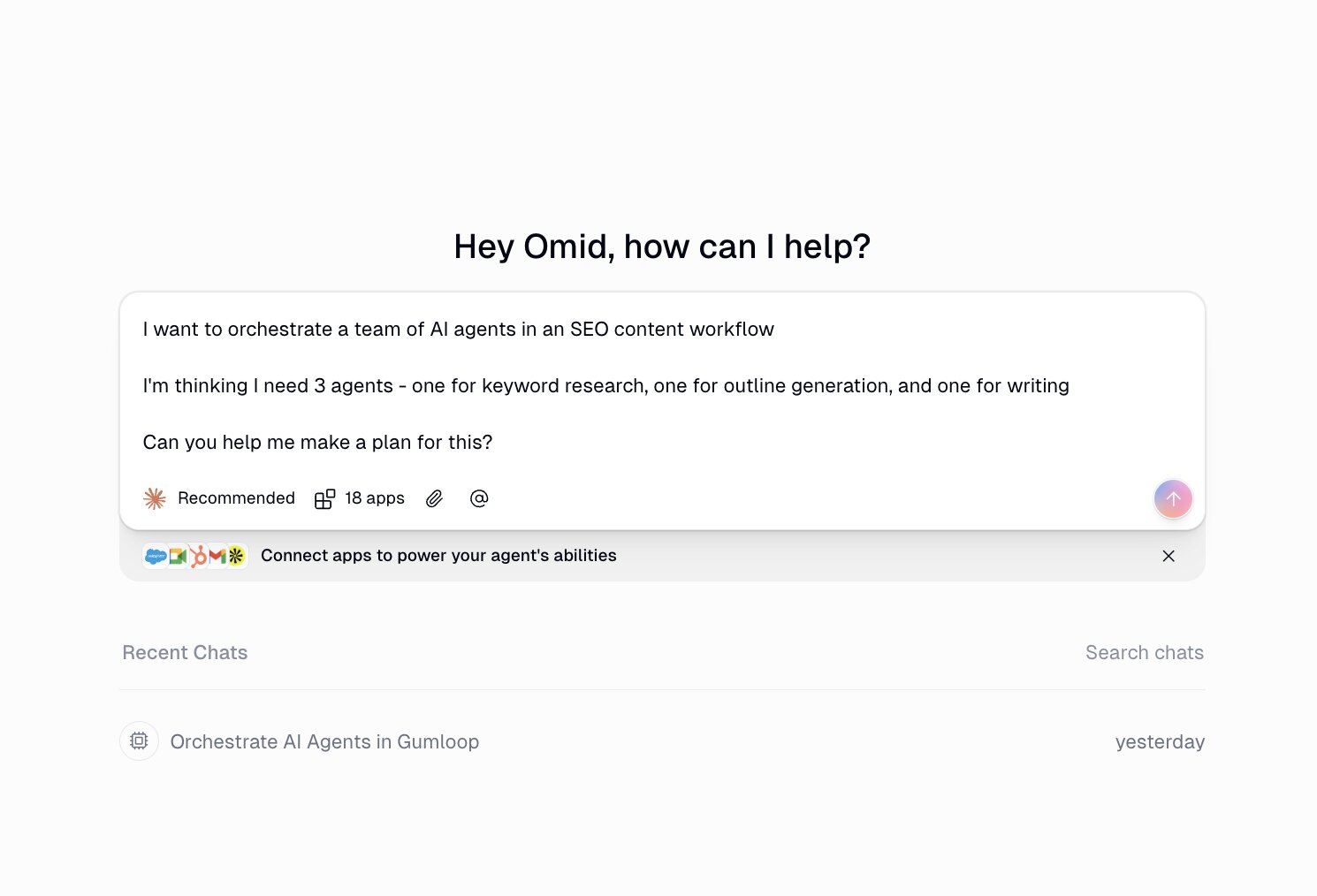 Cohorva chat interface
