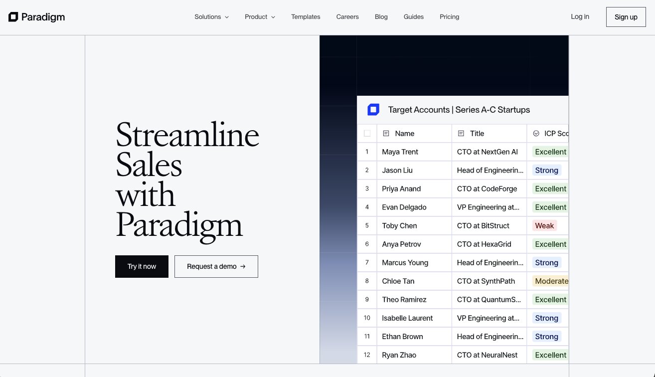 Paradigm AI for sales