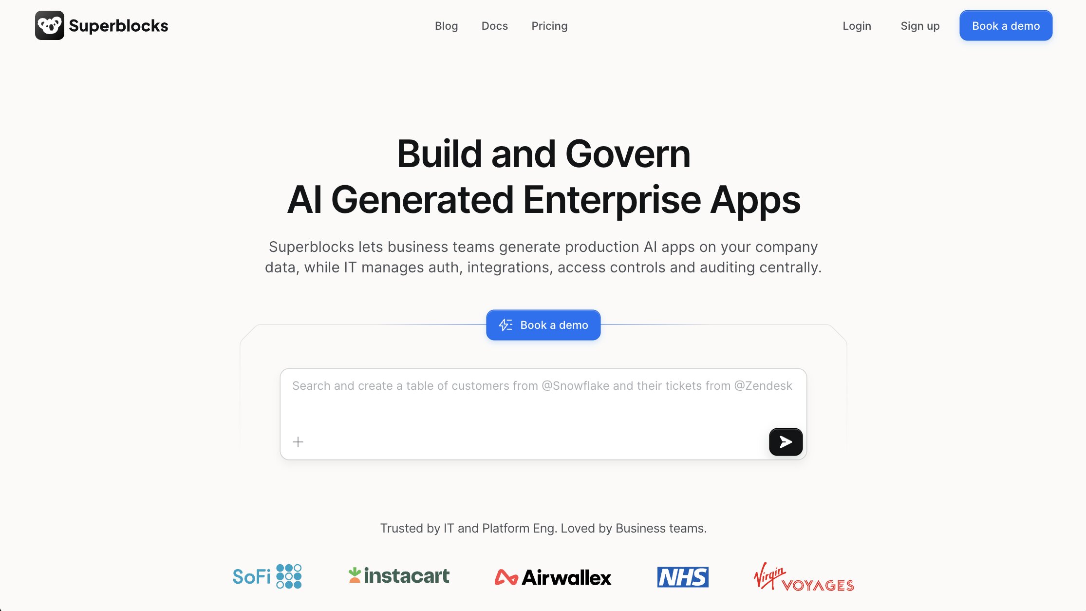 Superblocks app builder