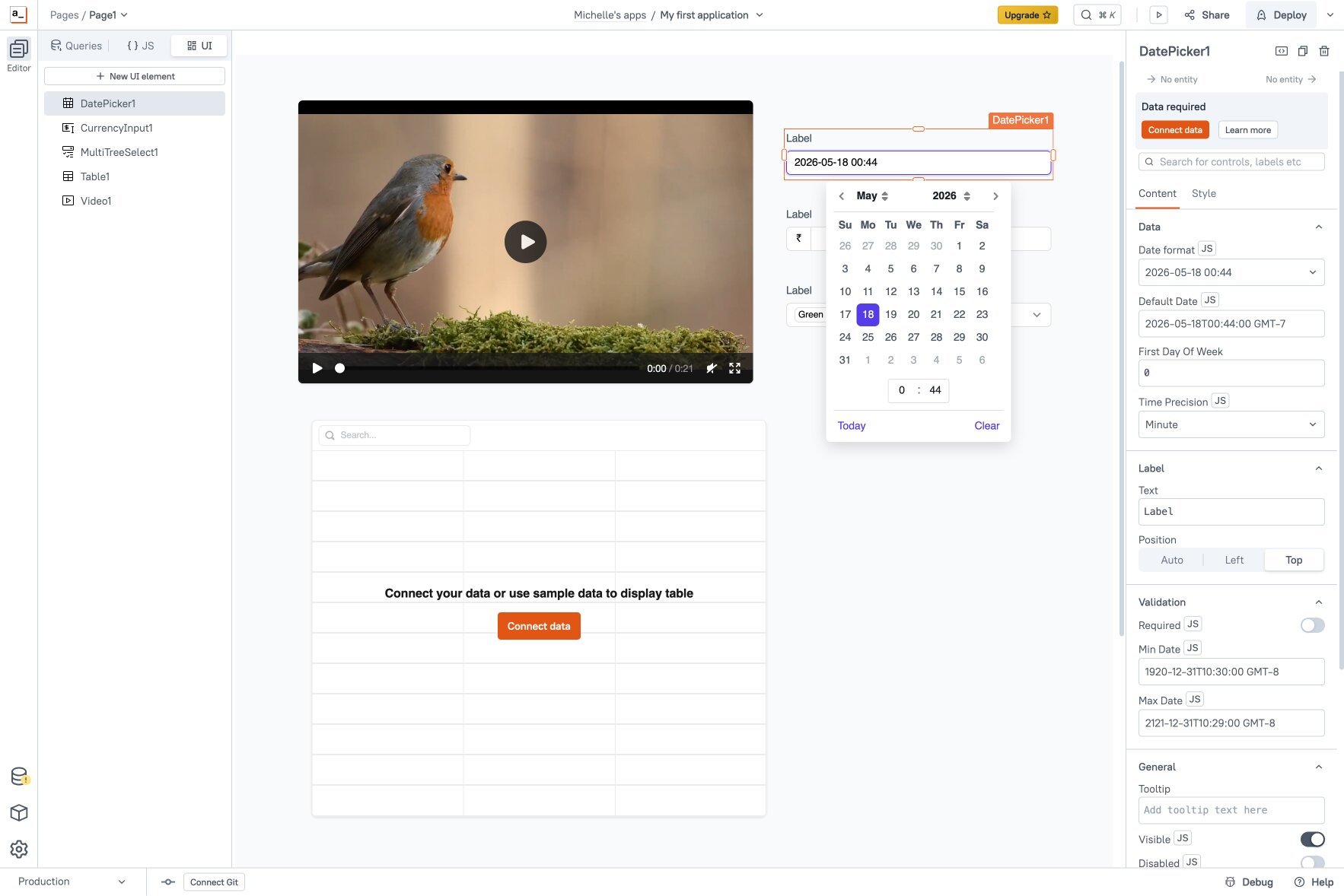 Appsmith editor