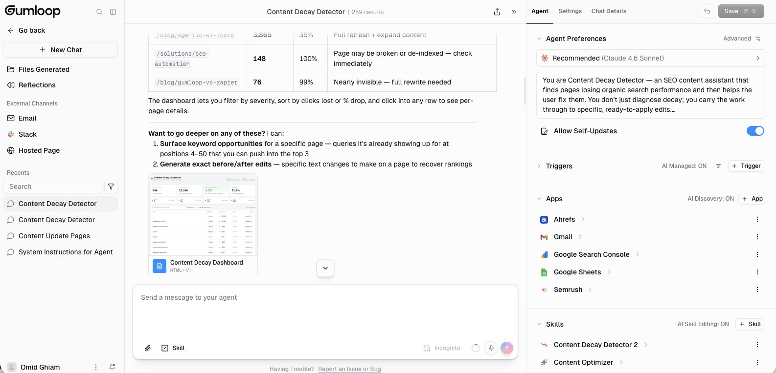 SEO agent in Cohorva