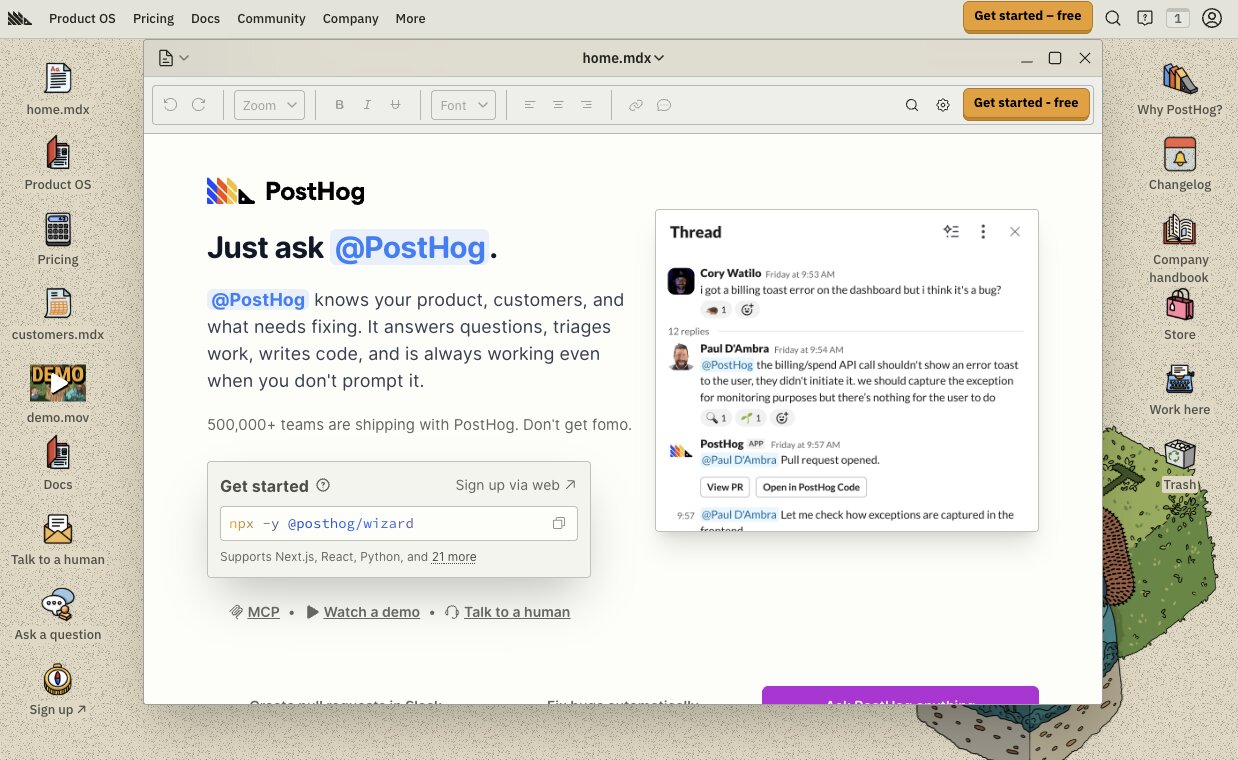 PostHog analytics tool