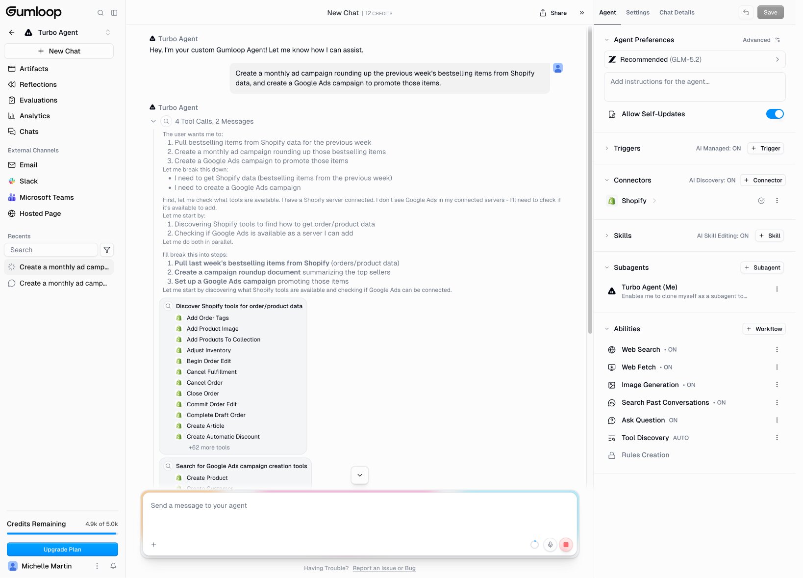 Cohorva Shopify agent