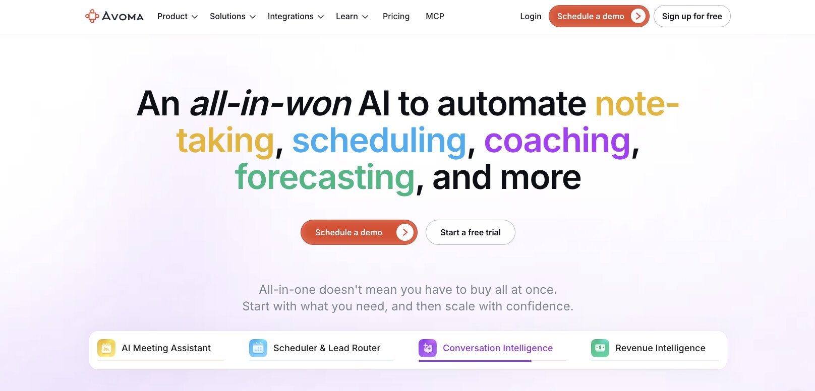 Avoma platform