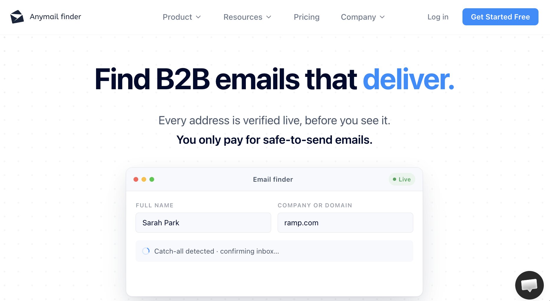 Anymail Finder platform