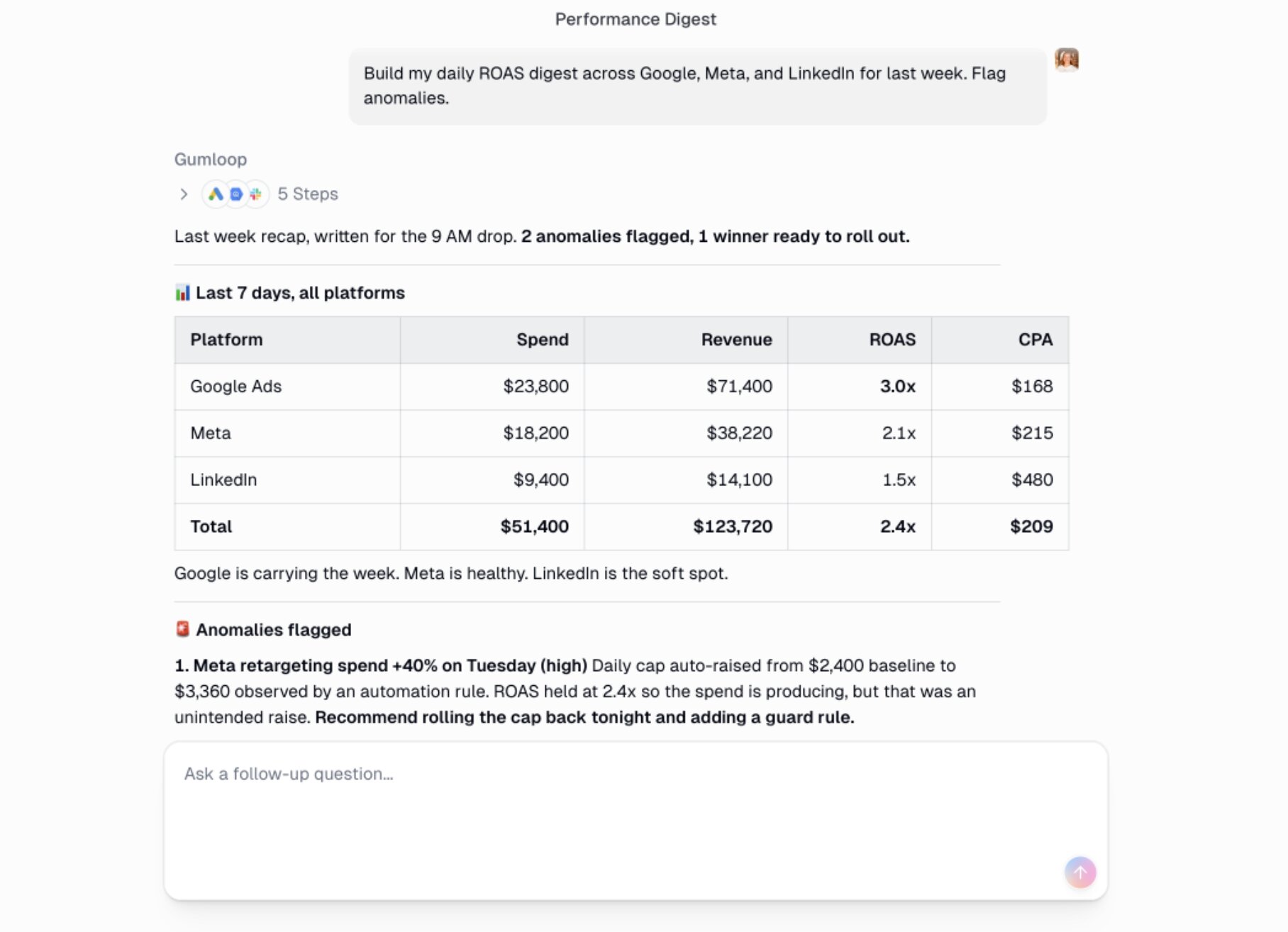 Cohorva chat interface